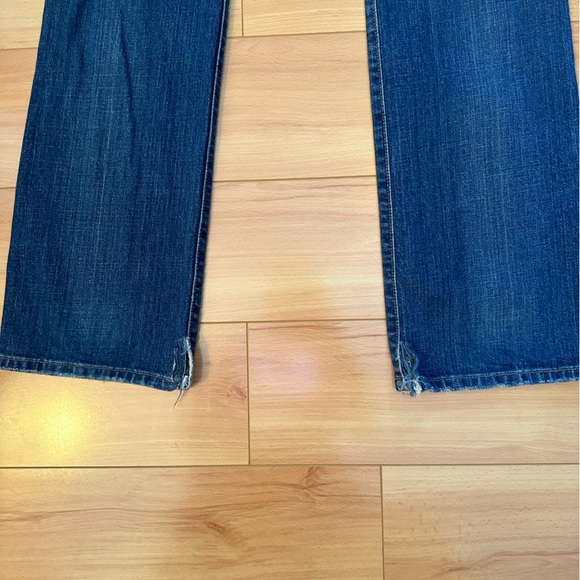 Abercrombie & Fitch Erin stretch blue jeans 10R straight leg low rise vented - Picture 4 of 16